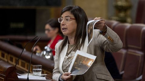 La diputada gallega del PP Ana Belén Vázquez, en un pleno del Congreso.