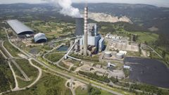 El futuro parque e�lico ocupar� en buena medida los terrenos que usaba la ya inexistente central t�rmica de Meirama, asi llamada pese a estar en la parroquia vecina de As Encrobas