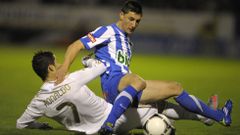 Borja Valle, en su etapa con la Ponferradina