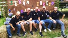 Os Carecos, en la anterior edici�n del Ser�n, en 2019 (dos de ellos no act�an ahora en el grupo pero colaboran activamente en el Ser�n)