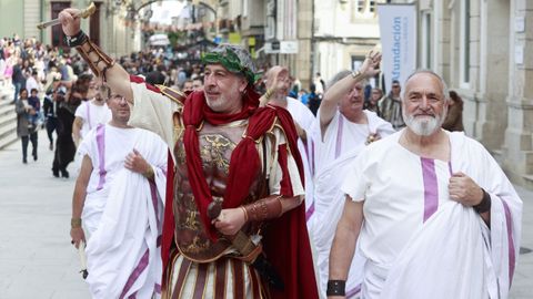 Alfonso Orol lleva m�s de una d�cada representando en el Arde Lucys la figura de C�sar Augusto 