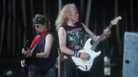 Iron Maiden durante su concierto en el Resurrection Fest de este a�o