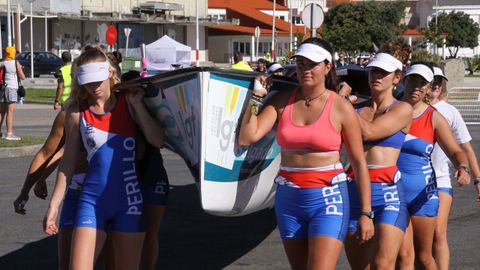 Bandera Femenina Concello de Ribeira. Liga Galega de Traieiras