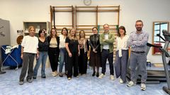 Profesionales de la delegaci�n portuguesa durante su visita a centros del �rea sanitaria de Pontevedra y O Saln�s