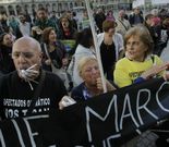 La protesta fue convocada por Elvi�a non se vende. 