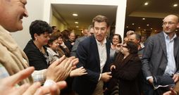 El presidente del PPdeG protagoniz�, junto a Aragunde, Louz�n y Pastor, el mitin que anoche abarrot� la Cultural de Cambados. 