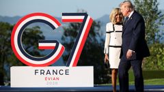Donald Trump en Francia para la reuni�n del G7.