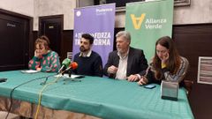 Presentaci�n del acuerdo de Podemos Galicia y Alianza Verde.