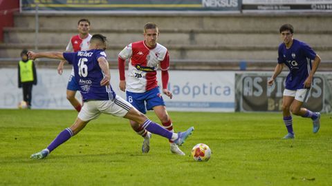 Imagen del partido del Arousa la semana anterior, frente al Atltico Corua Montaeros