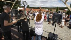 Un concierto junto a la bodega Regina Viarum de Sober en una edici�n anterior del festival