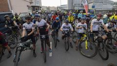 Participantes de la Marcha BTT polas Cabeceiras do Anll�ns en la edici�n del 2024