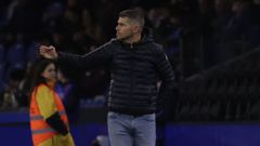 Antonio Hidalgo, durante el encuentro copero entre el Deportivo y el Mallorca.