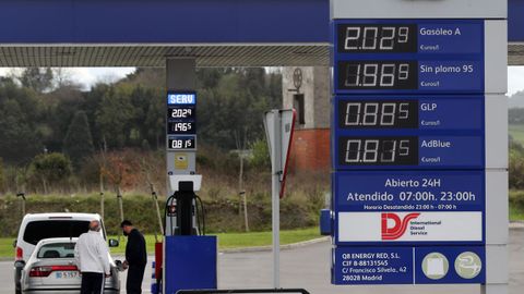 Vista de una gasolinera en Gij�n