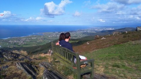 En el monte Comado de Barreiros con vistas a toda la costa 