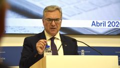 Luis Menor, en la rueda de prensa posterior a la Junta de Gobierno.