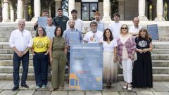 Presentaci�n de la nueva edici�n de la Romar�a de Santa Margarida, junto a la alcaldesa In�s Rey.