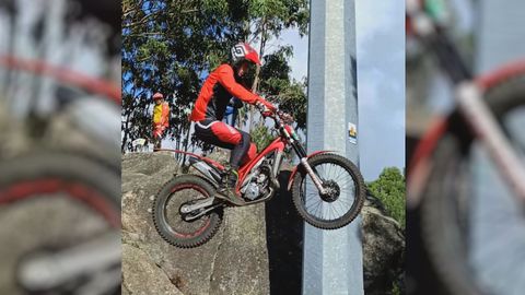 Fernndez, en el trial de Arteixo.