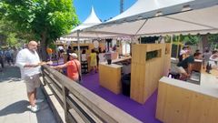 Un aspecto de la anterior edici�n del Festival do Vi�o da Ribeira Sacra en el paseo del Malec�n