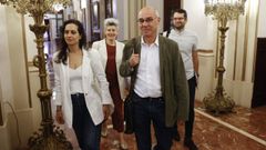 Los miembros del grupo municipal del BNG en A Coru�a