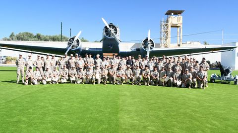 Fotograf�a de grupo de la subpatrulla de la que forma parte la princesa Leonor