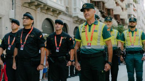 Guardia Civil de Trfico, que participa en La Vuelta con  Unidad de Movilidad y Seguridad de la Guardia Civil.