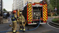 Imagen de archivo de una intervenci�n de los bomberos en A Coru�a