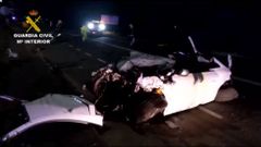 Accidente de tr�fico en Santa Comba