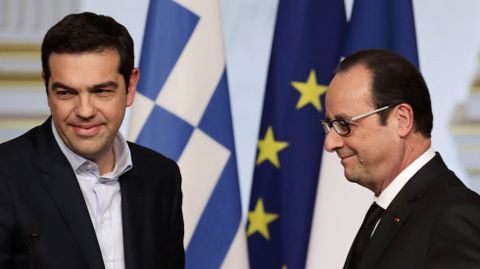 Tsipras, esta semana con Hollande