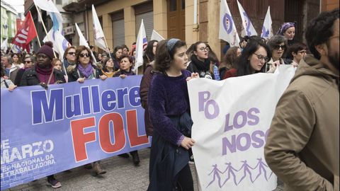 Concentraci�n en Cee de la plataforma �8M Costa da Morte�