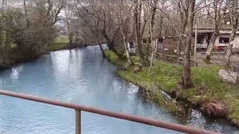 Imagen del ro tomada en la playa fluvial de Seira.