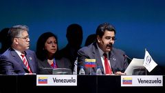 Maduro lee la carta escrita por Chávez en la cumbre de la Celac.