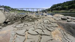 Caudal del Mi�o a la altura de Portomar�n, en la cola del embalse de Belesar