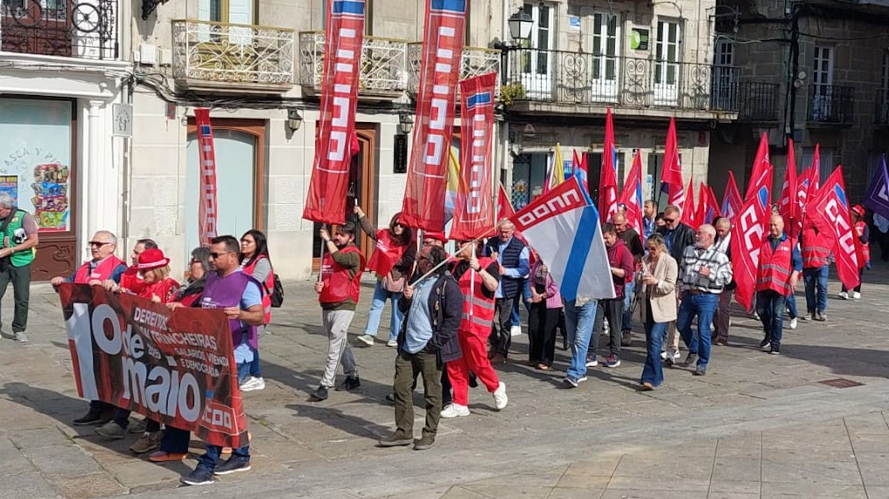 CC.OO. reivindicó en Viveiro por el 1 de mayo «a calidade de vida da clase traballadora»