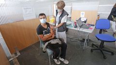El s�bado 2 de octubre fue el �ltimo d�a de vacunaci�n contra el covid en el recinto ferial de Pontevedra