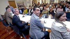 El presidente del PPdeG, Alfonso Rueda, en la junta directiva del partido en la provincia de Pontevedra celebrada este mi�rcoles