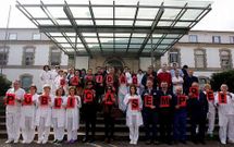 La plantilla del Provincial, en una imagen de marzo, lleva meses denunciando recortes. 