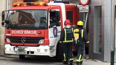 Imagen de archivo de los bomberos de O Morrazo
