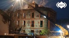 Casa deshabitada donde se produjo el incendio