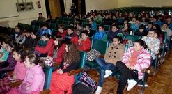 El acto de presentaci�n del trabajo de Emilio Pi�eiroa, el viernes en el IES de Ribadeo Dionisio Gamallo.