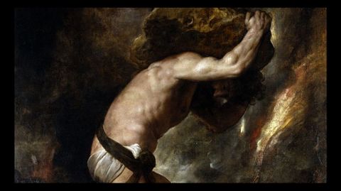 �S�sifo�, �leo sobre lienzo de Tiziano (1549). Museo del Prado