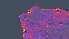 mapa galicia.Mapa de lugares m�s fotografiados de Galicia
