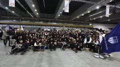La rondalla Atios celebrando la victoria.