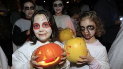 Imagen de archivo del tradicional desfile de Sama�n en O Vicedo, que lleva un par de a�os sin celebrarse por el covid