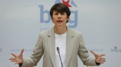 La portavoz nacional del BNG, en un acto pol�tico en Santiago