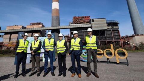 Visita del secretario general de Industria, Francisco Blanco, a la t�rmica de Abo�o