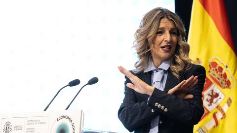 Yolanda D�az, el pasado diciembre en Madrid.