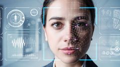 Imagen simulada de un reconocimiento facial