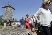 Roc�o Mosquera quiso escenificar ayer su apoyo a las actividades de la fundaci�n Lar. 