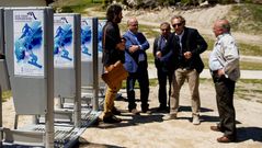 Baltar (segundo por la izquierda) junto a los responsables pol�ticos de Manzaneda, San Xo�n de R�o y Chandrexa de Queixa, y el gerente de la estaci�n