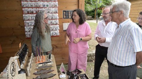 Visita de Bel�n do Campo, ayer, a la Mostra da Oler�a de Bu�o 